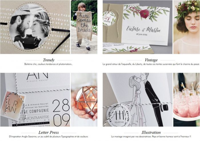 Collection faire part créatif